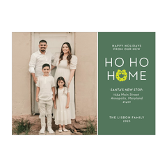ho ho home holiday card