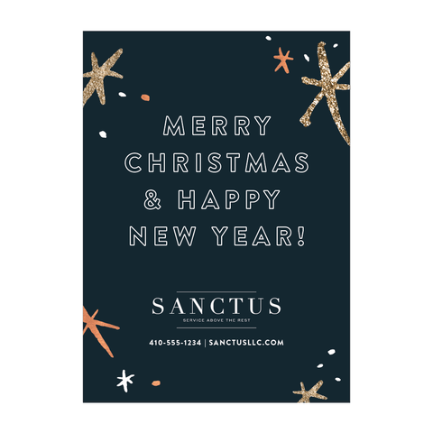 holiday sparkle non-photo holiday card