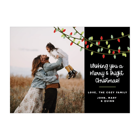 lights holiday card