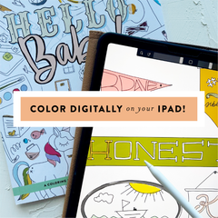 hello baby coloring book: digital edition