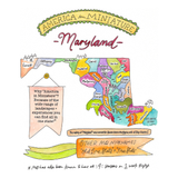 america in miniature art print