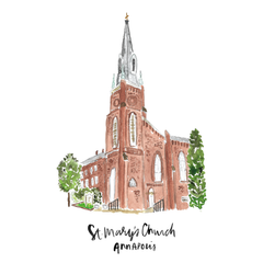 st. mary's church art print