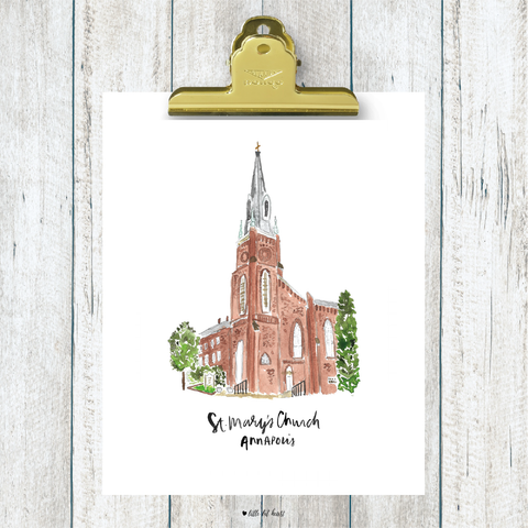 st. mary's church art print