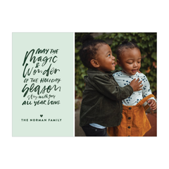 magic and wonder holiday card
