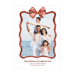 ribbon holiday card