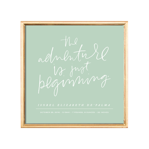 adventure beginning custom kids art print