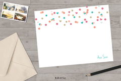 confetti stationery