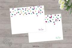 confetti stationery