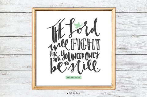 be still art print - pink collection