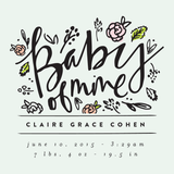 botanical baby of mine custom kids art print