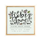 botanical baby of mine custom kids art print