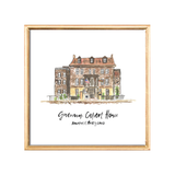 governor calvert house art print