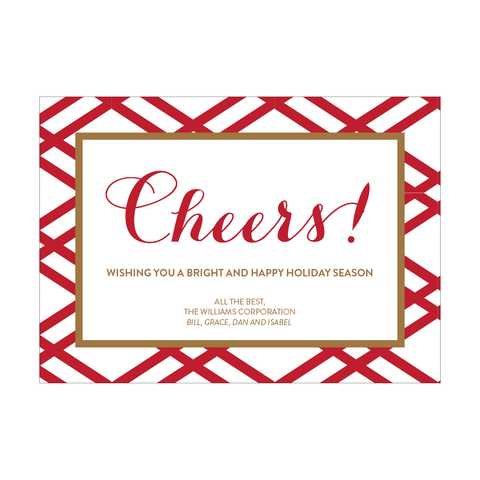 Cheers! Non-Photo Holiday Card