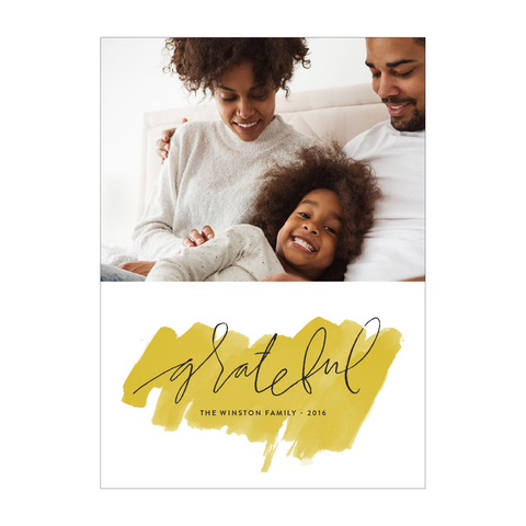 Grateful Holiday Photo Card