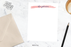 watercolor stripe stationery