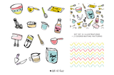 Handdrawn Baking Illustrations