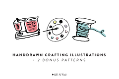 Handdrawn Crafting Illustrations