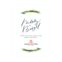 Merry & Bright Non-Photo Holiday Card