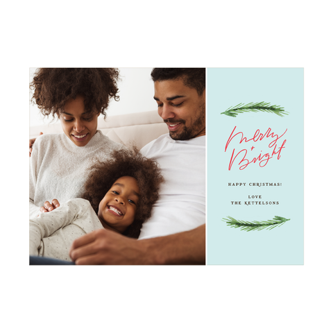 Merry and Bright Holiday Photo Card