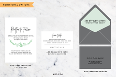 Mod Fleur - Customizable Wedding Invitation Set