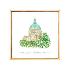 annapolis naval academy art print